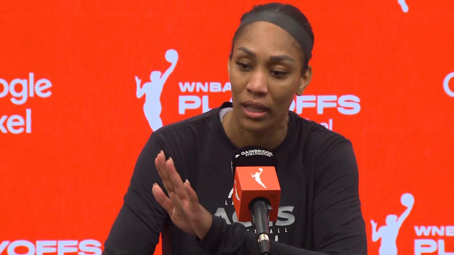 A'ja Wilson addresses interaction with Fever fan