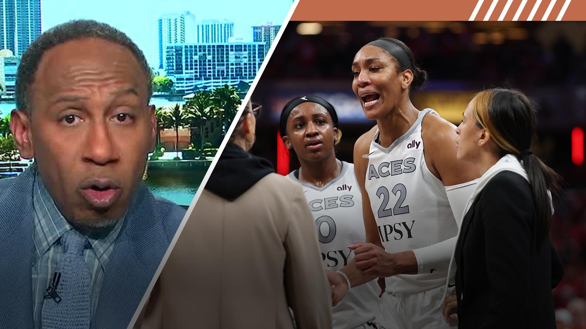 Stephen A. calls A'ja Wilson's fan confrontation an 'overreaction'