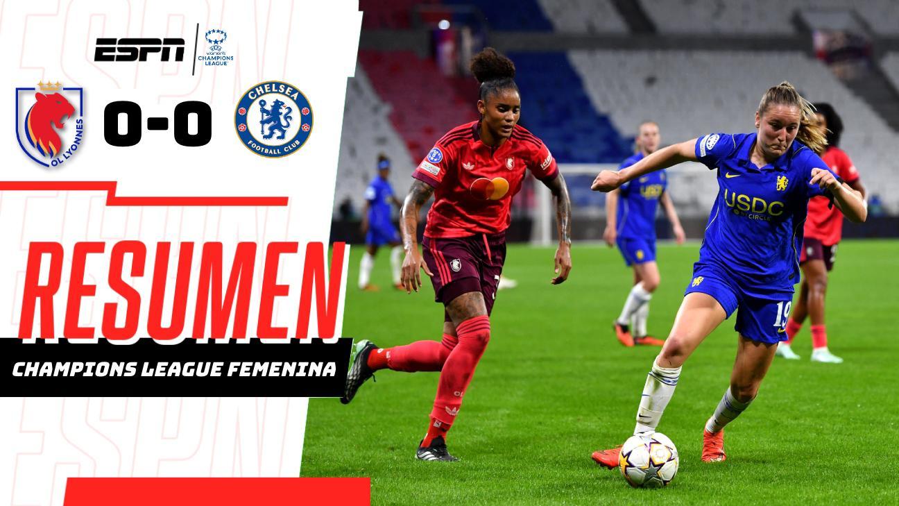 ¡Lyon y Chelsea empatan sin goles en la UWCL!