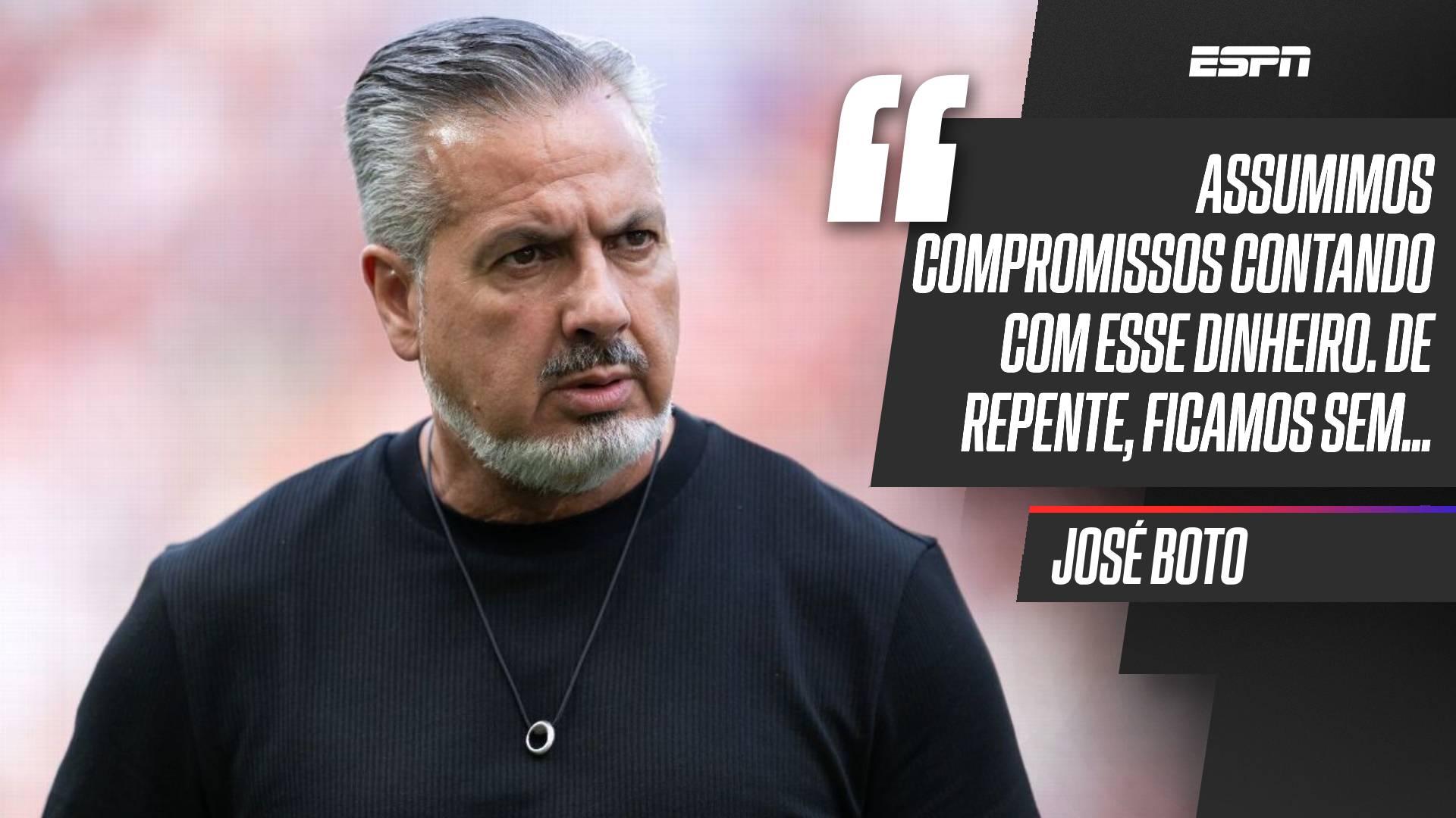 'Nunca vai acontecer': Boto descarta salários atrasados no Flamengo, mas admite chance de vendas de jogadores sem dinheiro de bets