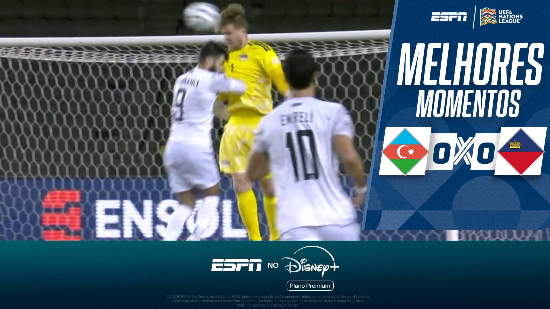 Azerbaijão e Liechtenstein empatam em jogo de 'trapalhadas' e seguem sem vencer na Nations League