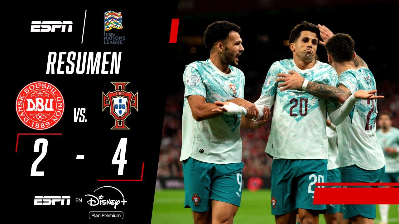 Tras la partida de CR7, Portugal venció a Dinamarca por la Nations League