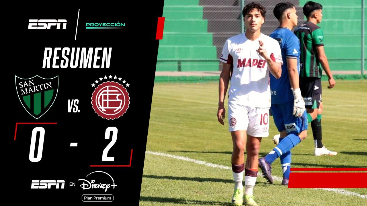 Lanús le ganó a San Martín de San Juan en el Torneo Proyección