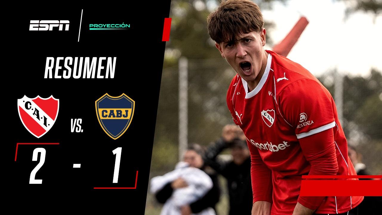 Triunfazo agónico de Independiente ante Boca en el Torneo Proyección