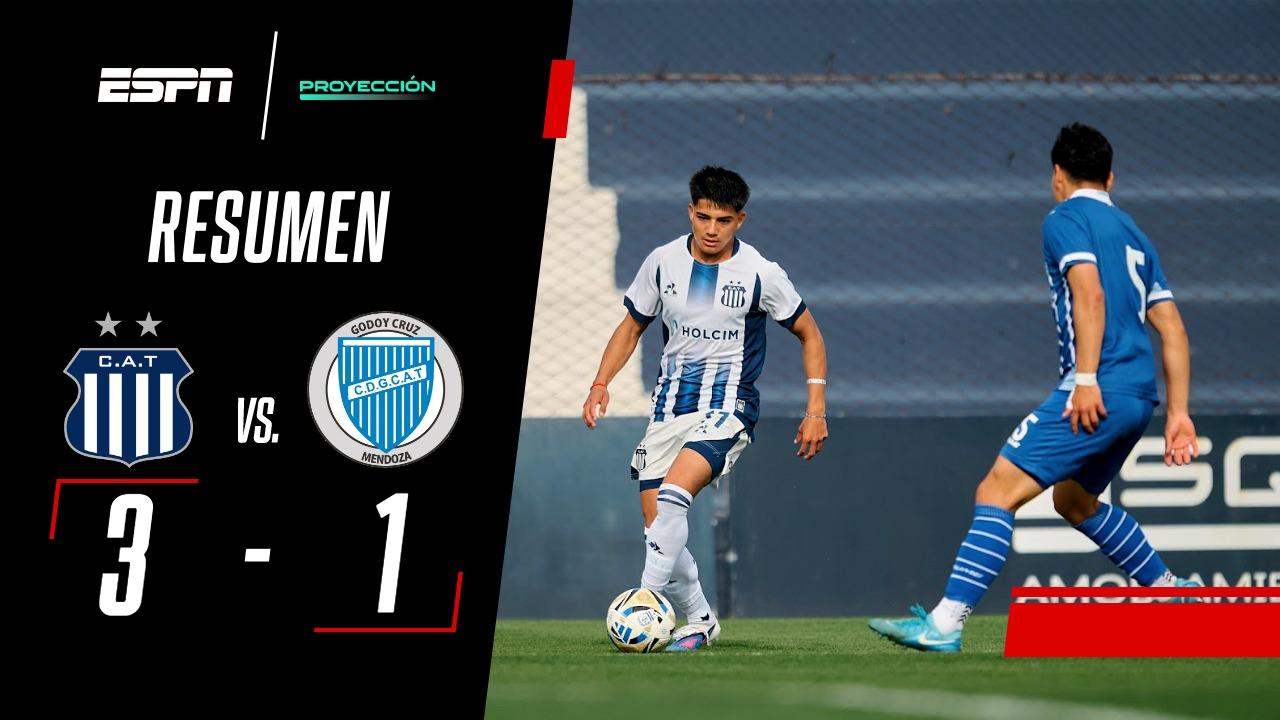Talleres venció con autoridad a Godoy Cruz por el Torneo Proyección
