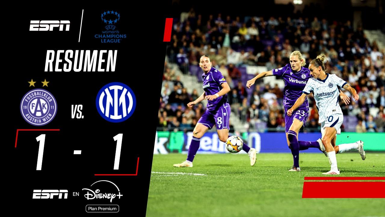 Austria Wien e Inter repartieron puntos en la Champions Femenina