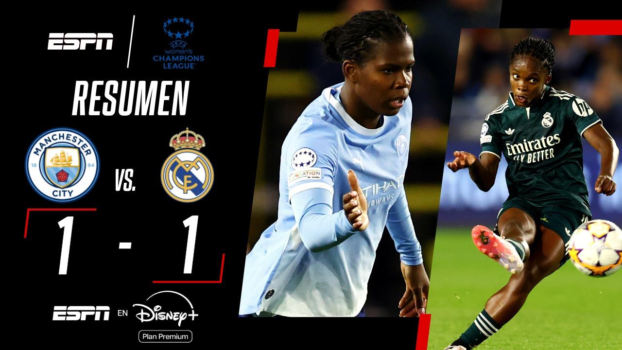 El gol de Linda Caicedo no alcanzó: Real Madrid empató frente al City