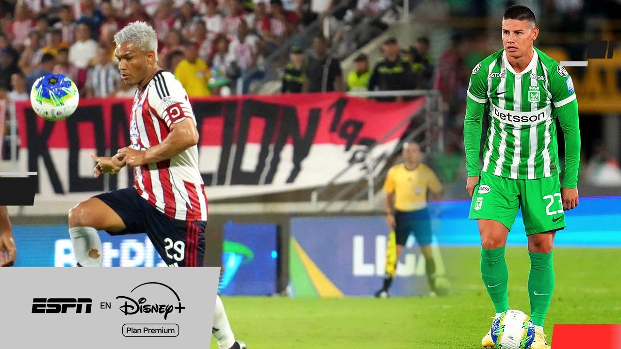 Los ecos del cruce picante de James y Teo en Nacional vs Junior