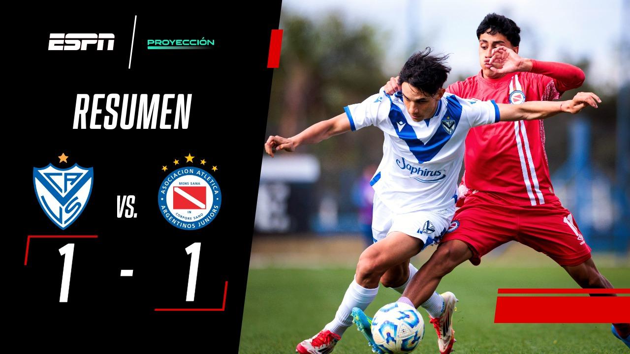 A mano: Vélez y Argentinos igualaron 1 a 1 en el Torneo Proyección