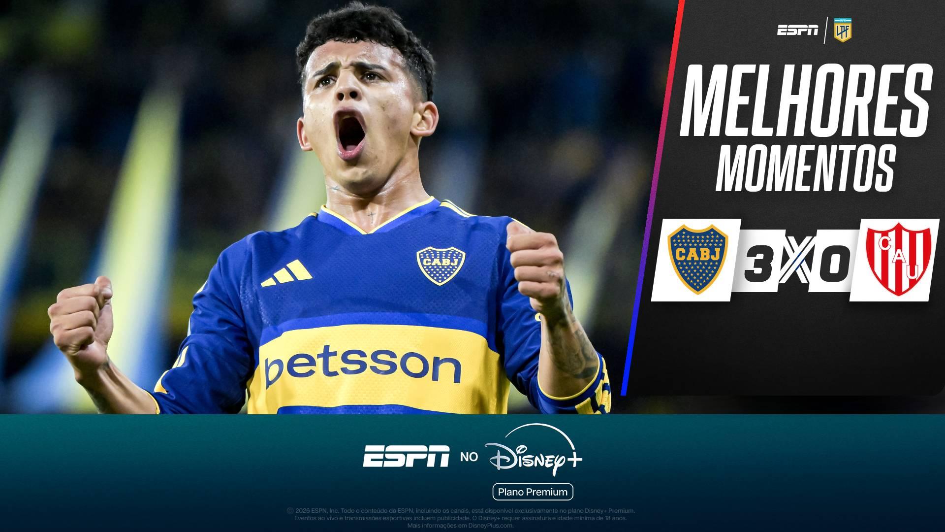 Leonel Flores sai do banco e faz dois gols, Boca Juniors goleia Unión de Santa Fé e segue vice do Argentino
