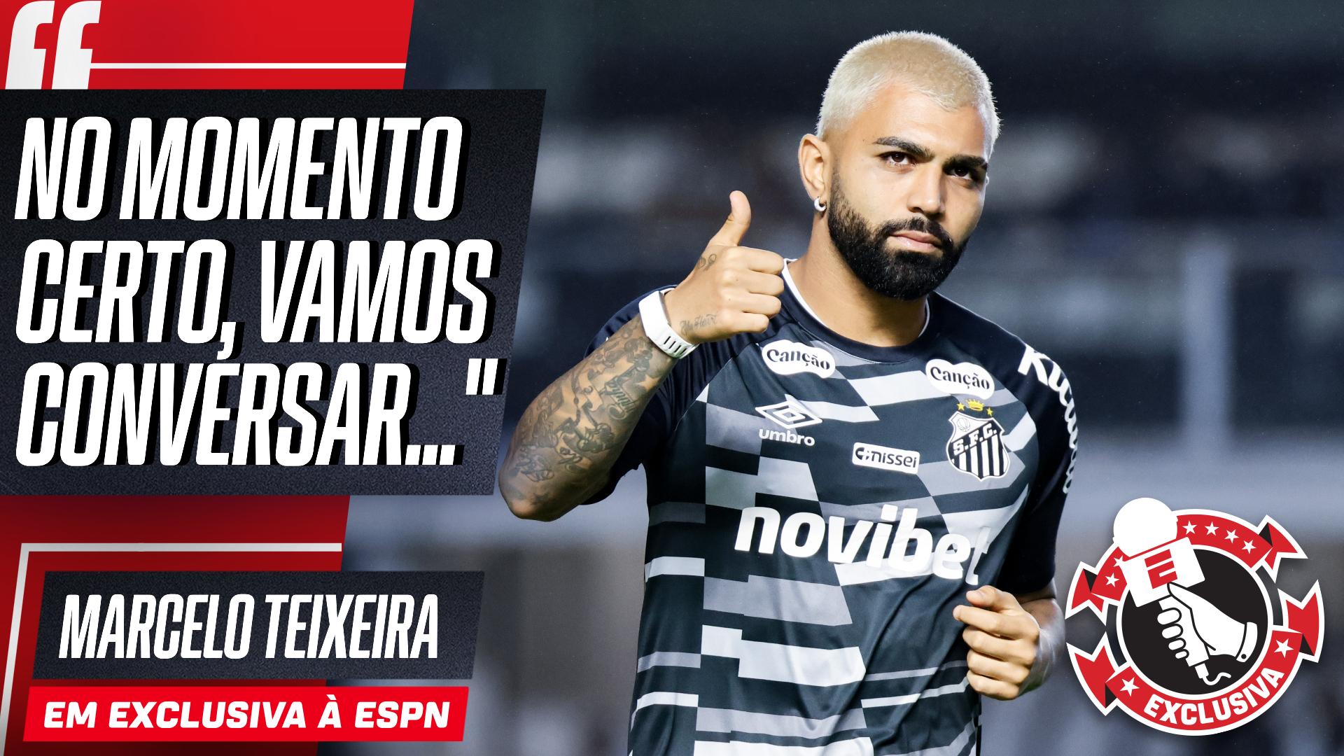 Santos vai renovar com Gabigol? Marcelo Teixeira despista: 'Queremos deixá-lo bem concentrado'