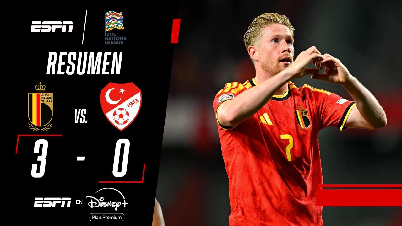¡Triunfo de Bélgica con doblete de Kevin De Bruyne!