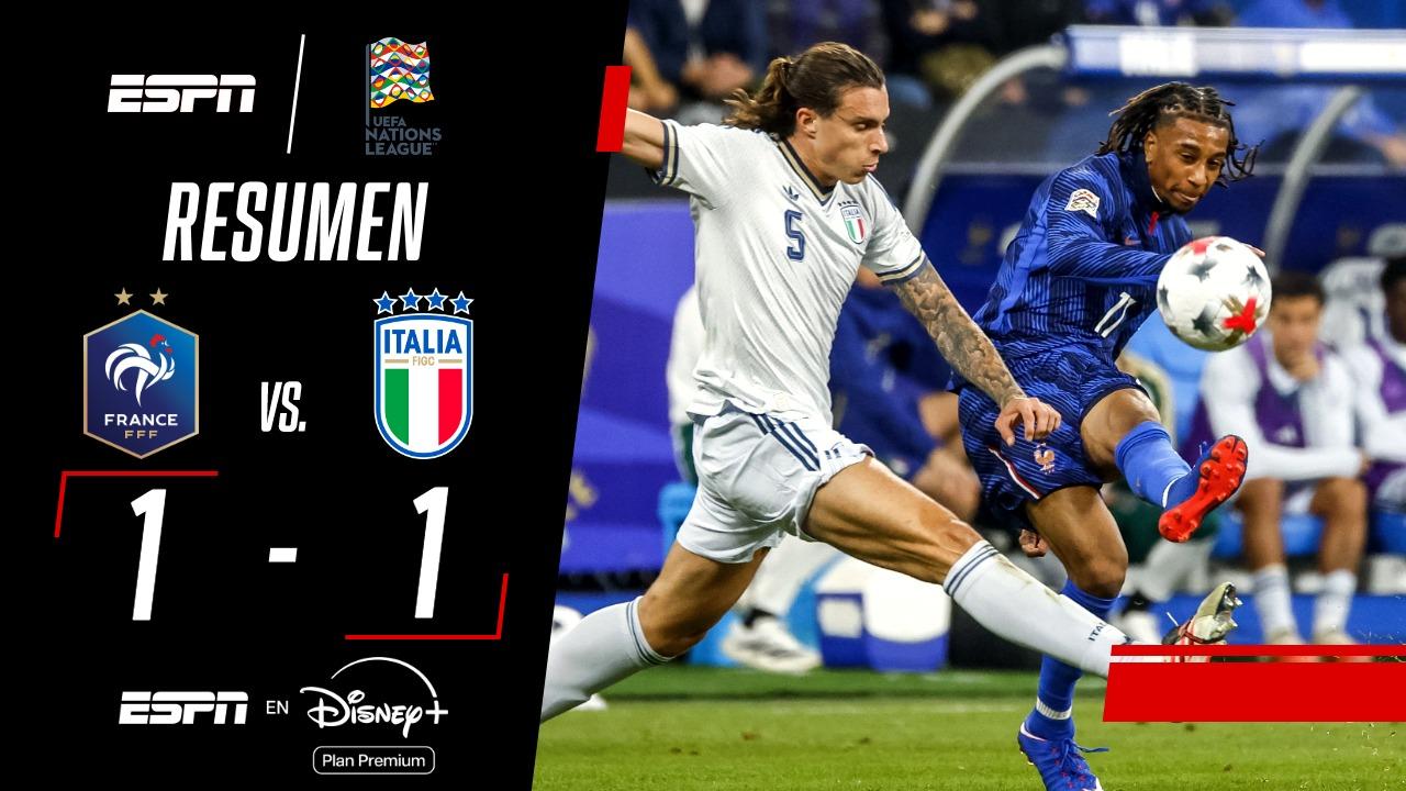 Francia empató con Italia por la UEFA Nations League