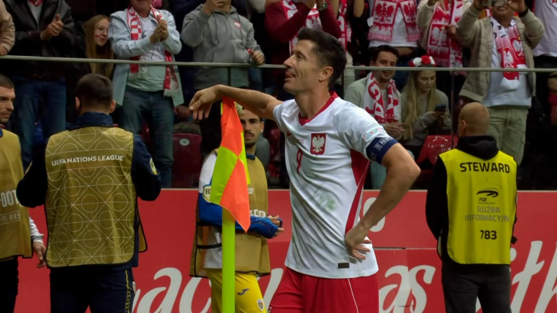 Una sana costumbre para Robert: gol de Lewandowski, gol de Polonia