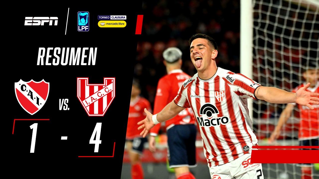 ¡Instituto goleó a Independiente en Avellaneda!