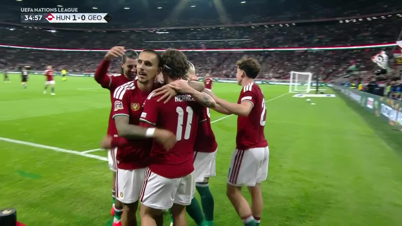 Kerkez puso la cabeza para el 1-0 de Hungría sobre Georgia