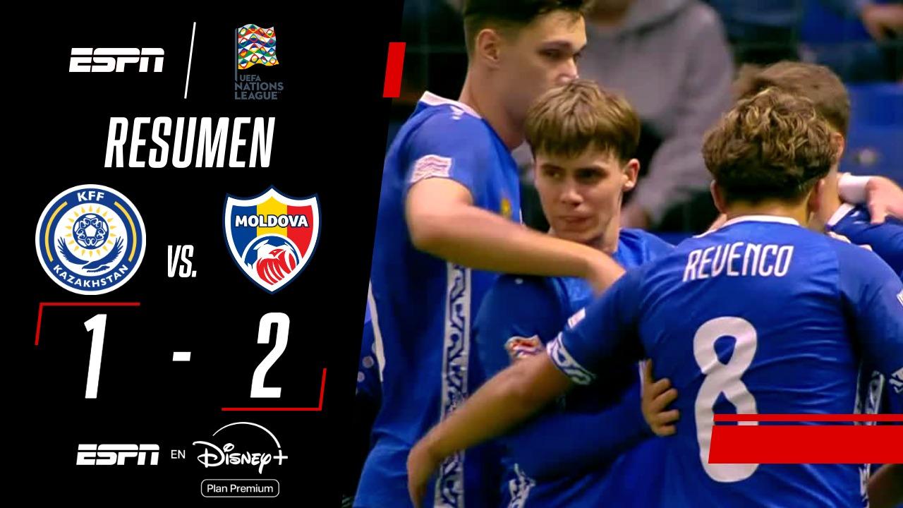 Moldavia venció a Kazajistán y sumó su primer triunfo en la UEFA Nations League