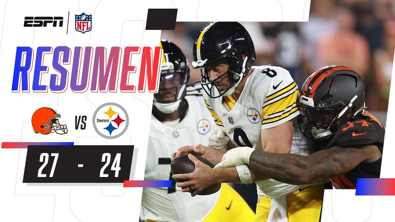 ¡Los Browns vencen a los Steleers en juego de alarido!