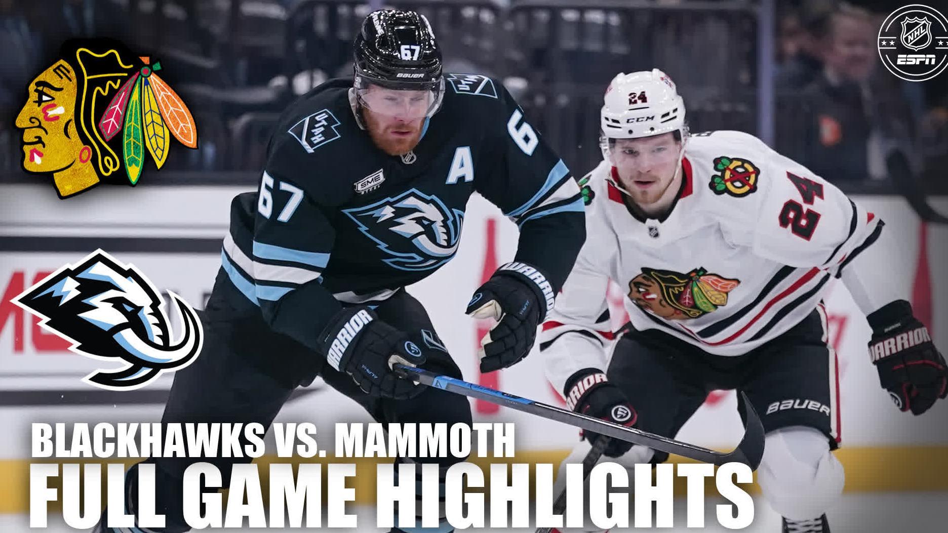 Chicago Blackhawks vs. Utah Mammoth | Full Game Highlights | NHL on ESPN