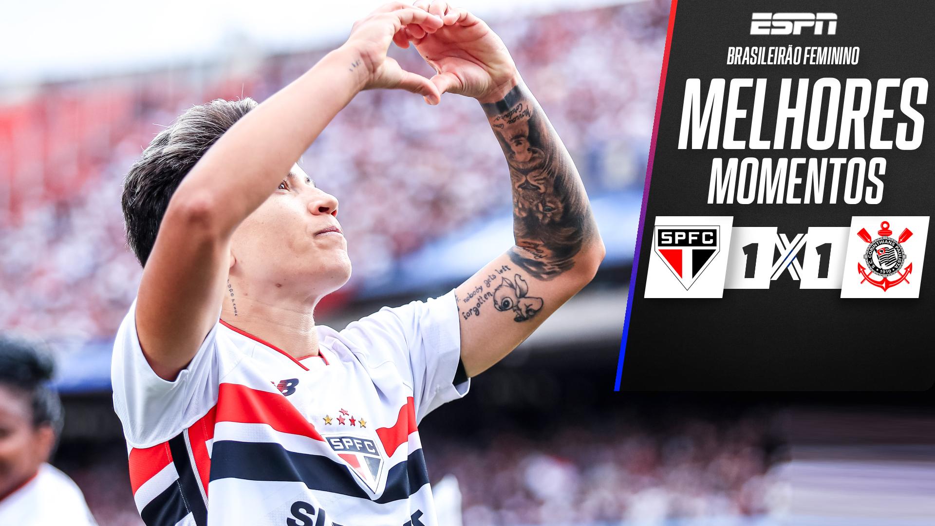 São Paulo segura empate com o Corinthians, dá fim a jejum e é campeão Brasileiro feminino; VEJA como foi