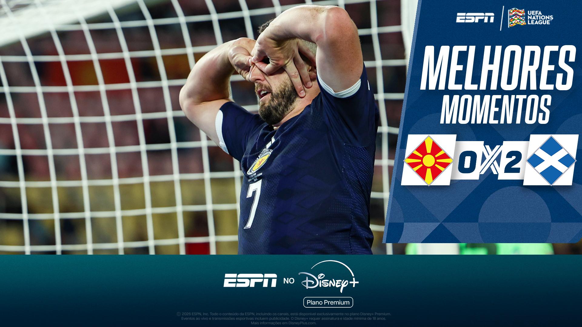 Escócia faz 2 a 0 na Macedônia do Norte fora de casa pela Nations League; VEJA os melhores momentos
