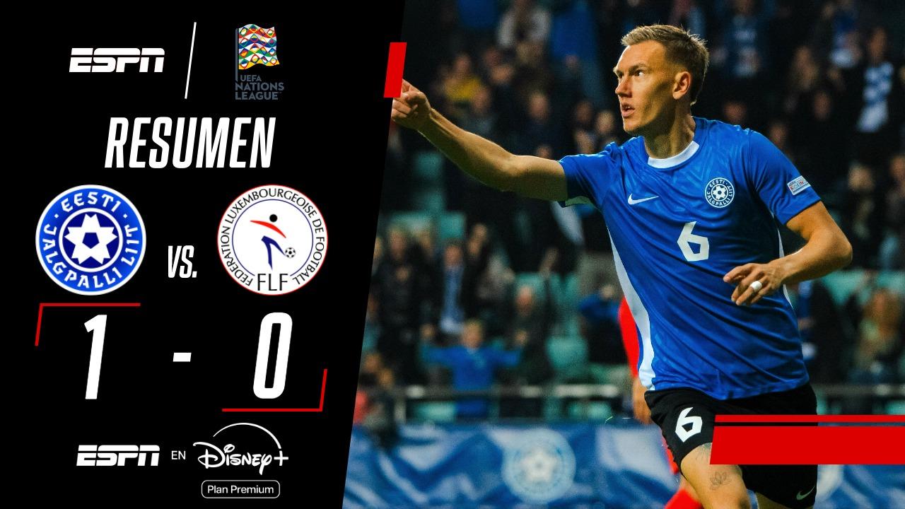 Estonia fue superior y venció a Luxemburgo en la Nations League
