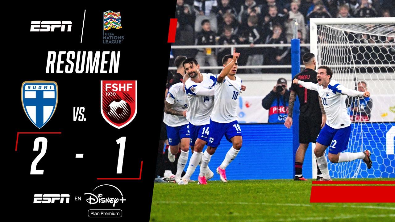 Finlandia lo dio vuelta ante Albania y se llevó los tres puntos