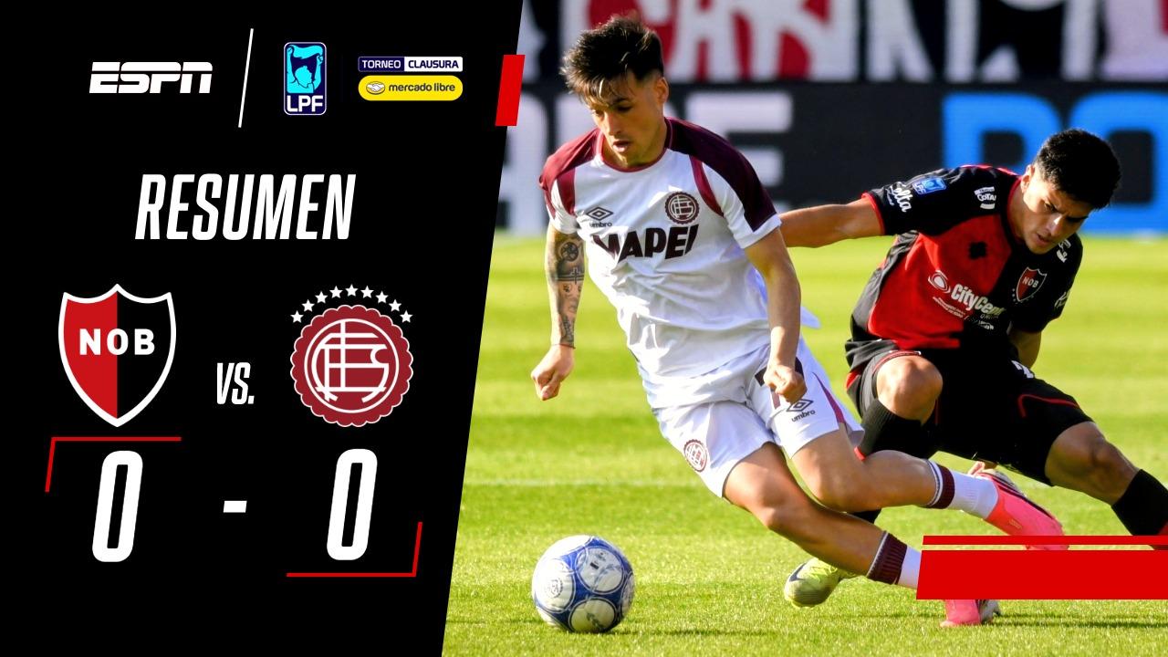 Sin emociones en Rosario: Newell's y Lanús igualaron 0-0