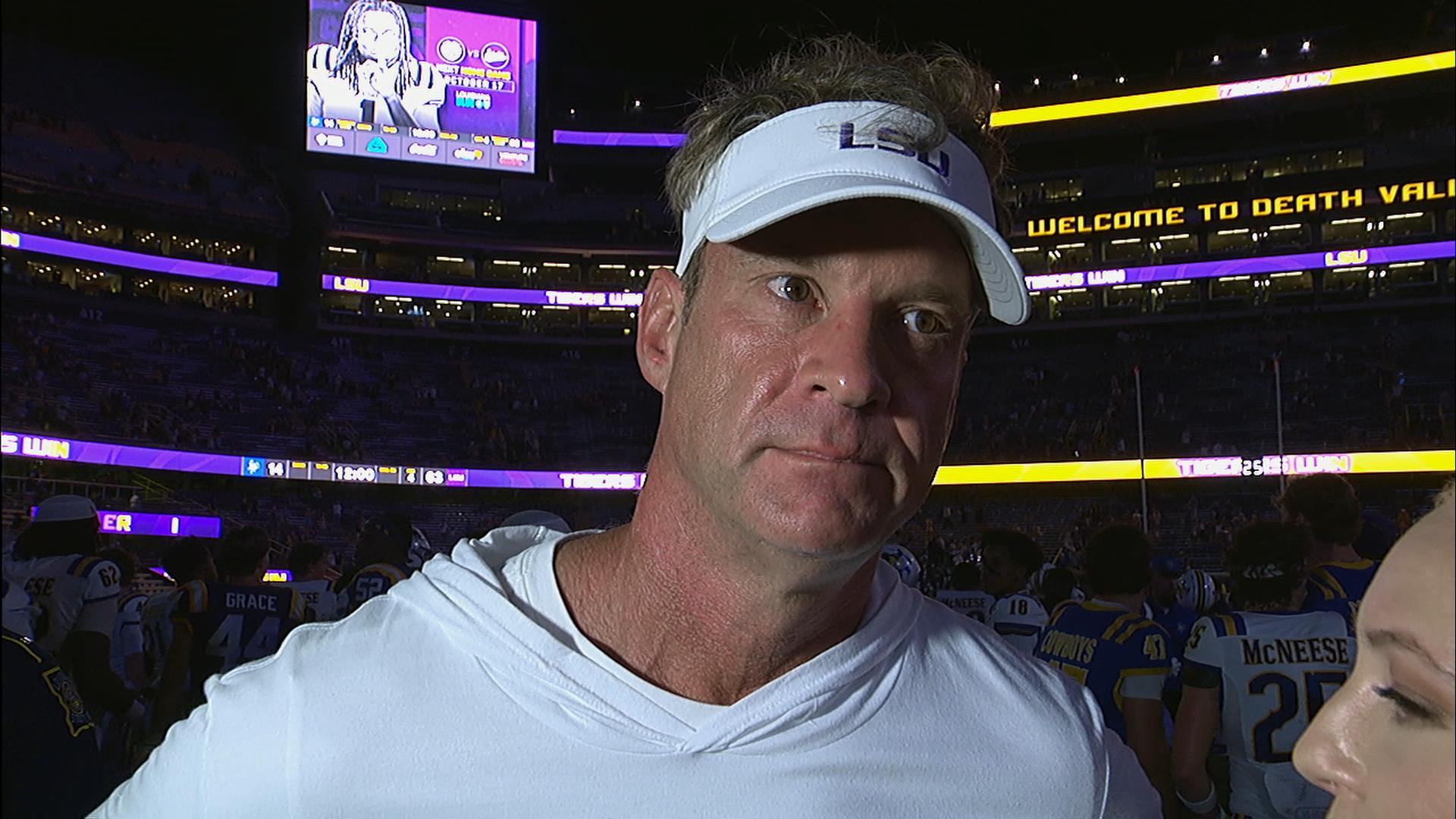 Lane Kiffin speaks on LSU's explosive offensive outing vs. McNeese