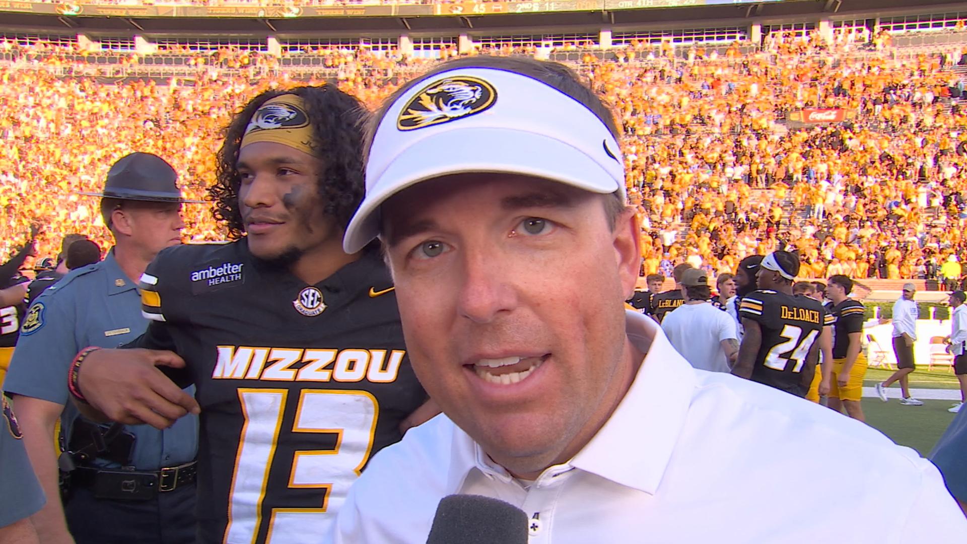 Simmons, Drinkwitz beaming after No. 25 Missouri's blowout win