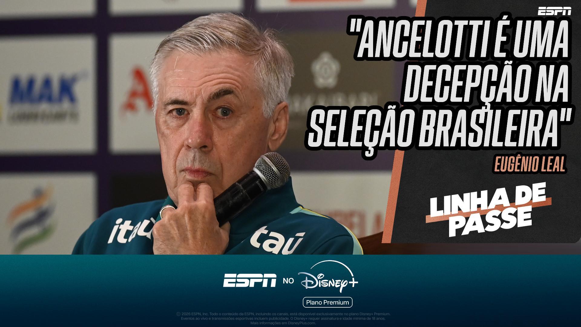 Eugênio Leal compara trabalho de Jorge Jesus em Portugal com de Ancelotti no Brasil e critica: 'Não teve coragem'
