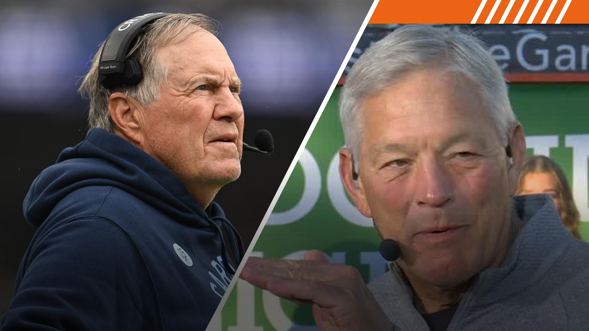 Ferentz and Saban reminisce about being on Belichick's staff together