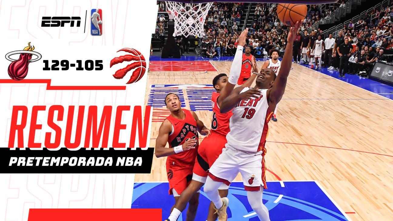Heat arrasa a Raptors con una ofensiva de 125 puntos