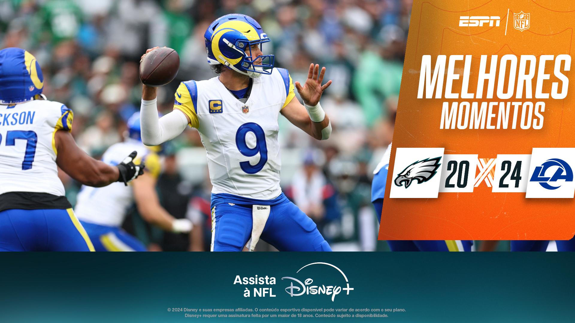 Rams viram no final, e Eagles perdem a segunda seguida na NFL; VEJA os melhores momentos