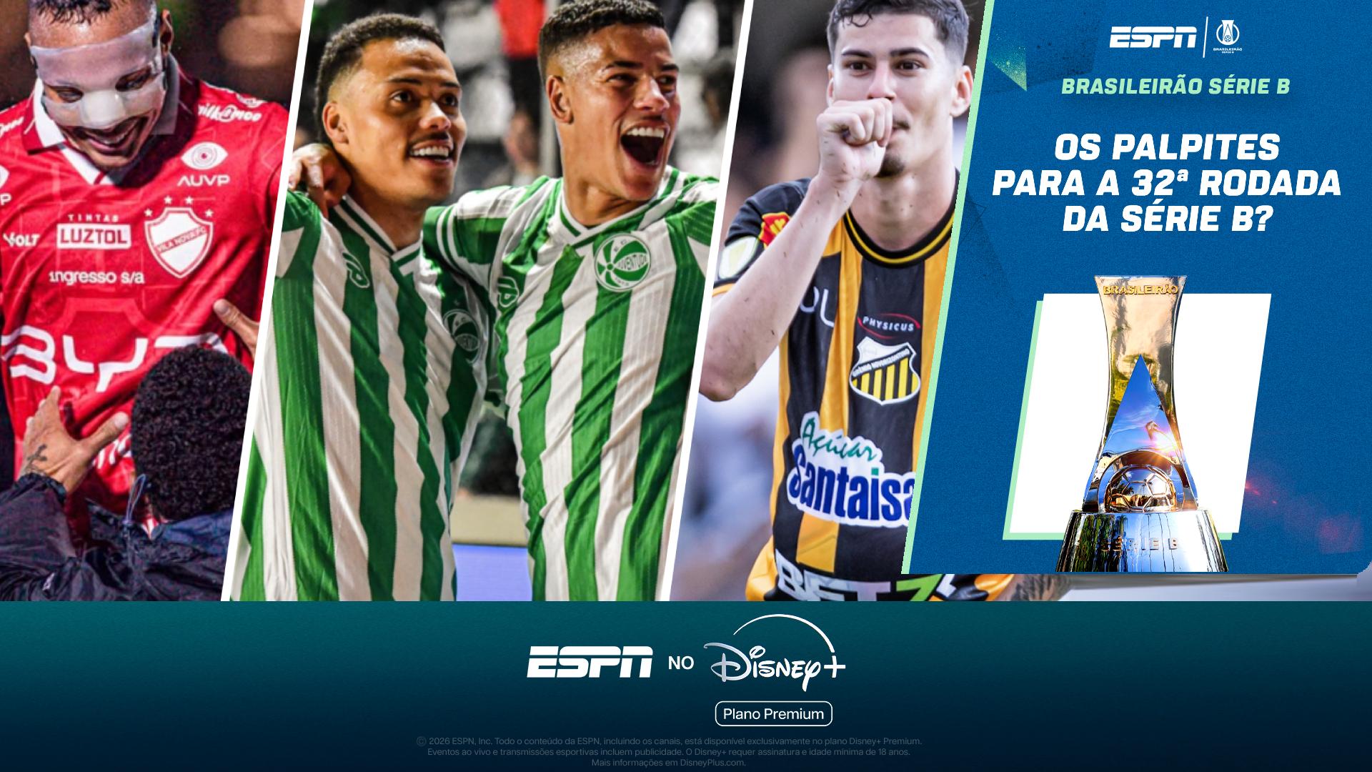 Vila Nova? Juventude? Novorizontino? Quem termina a rodada na liderança da Série B? VEJA os palpites da ESPN