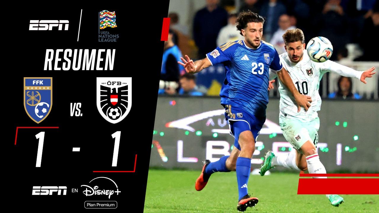 Austria rescató un empate ante Kosovo en la UEFA Nations League