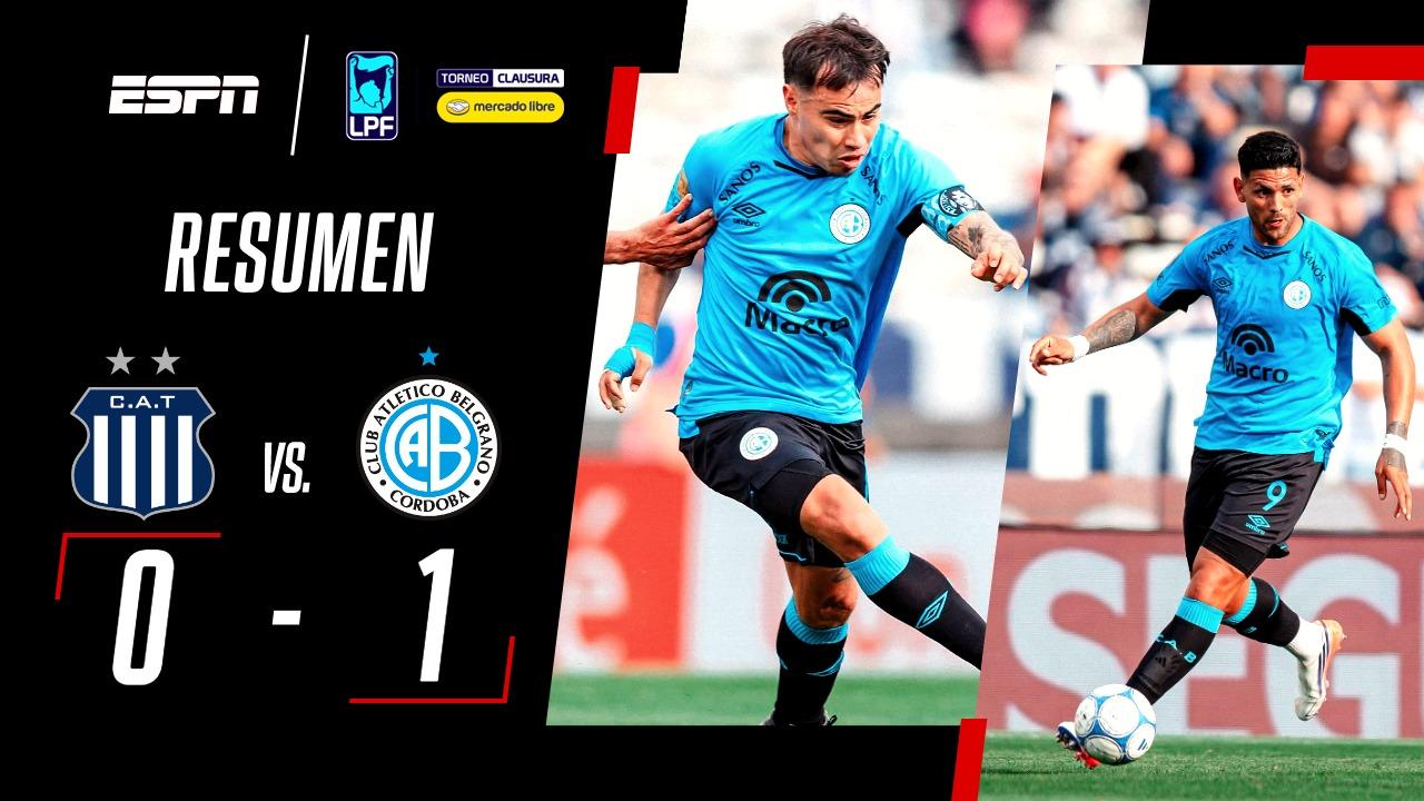 ¡Belgrano le ganó a Talleres sobre el final y se adueñó del clásico cordobés!