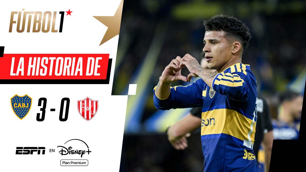 La goleada de Boca ante Unión, al detalle en Fútbol 1