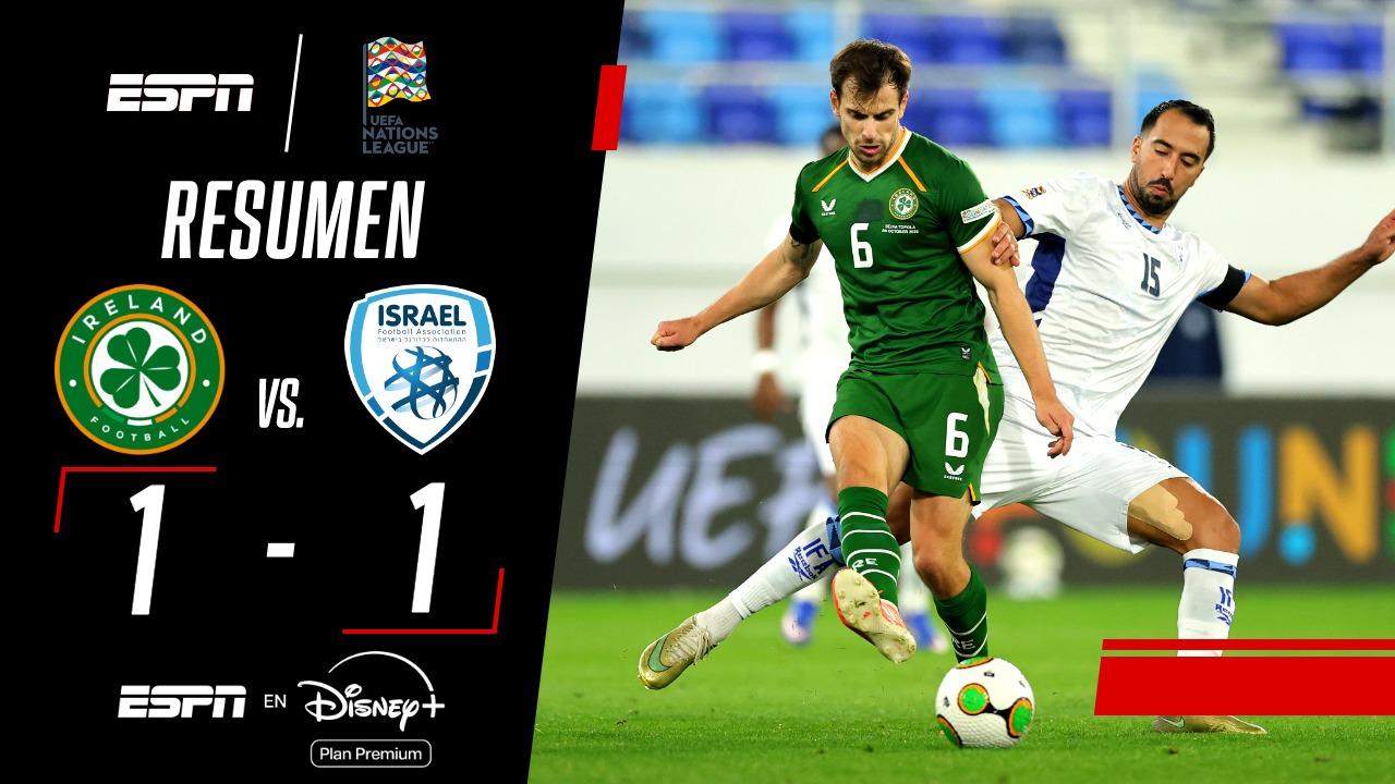 Irlanda e Israel igualaron 1-1 en la Liga B de la UEFA Nations League