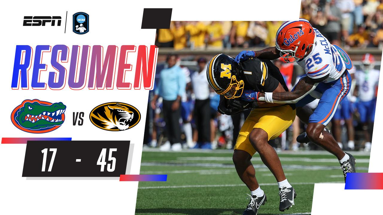 Florida Gators 17-45 Missouri Tigers | ¡Victoria contundente de los Missouri Tigers! | Resumen