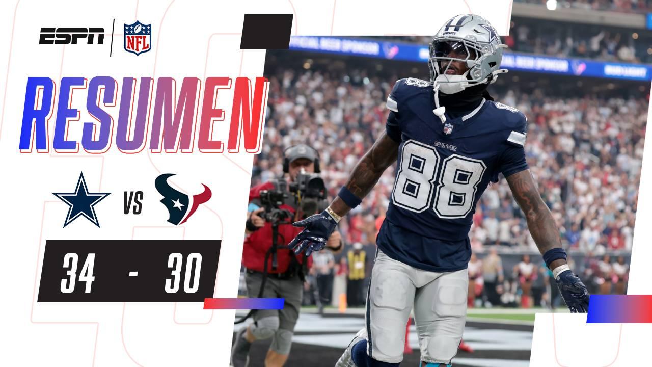 Cowboys sufren, pero vencen en la visita a Texans