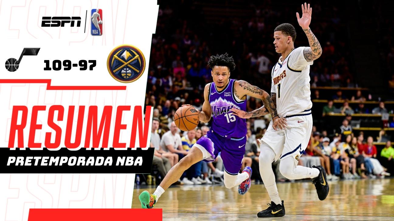 Jazz domina a Nuggets de principio a fin en la pretemporada