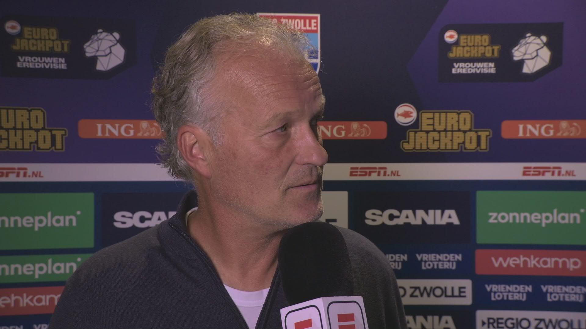 Interviews na de wedstrijd PEC Zwolle (V) - sc Heerenveen (V)