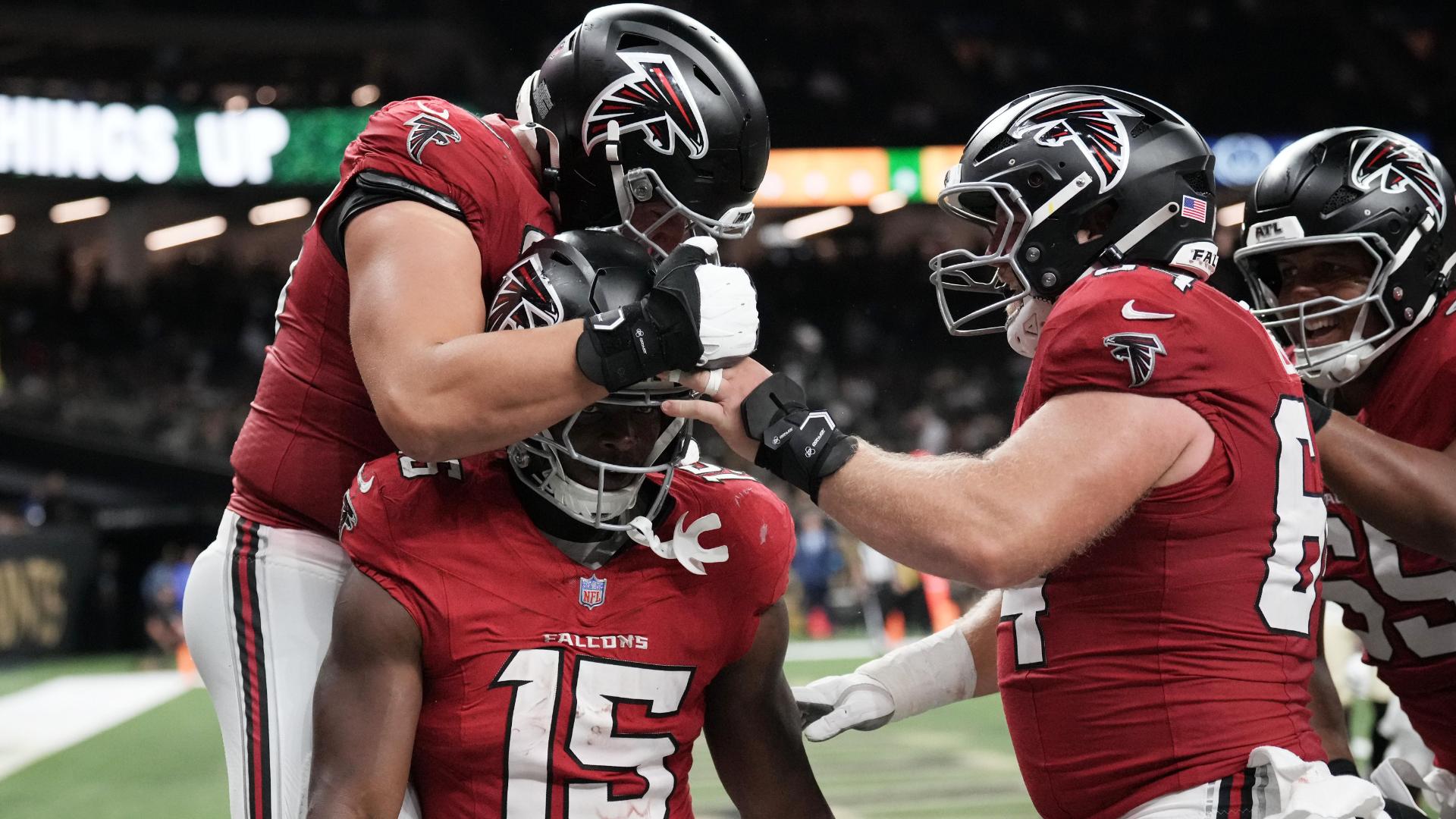 Bijan Robinson powers Falcons past Saints 45-24 on the 20th anniversary of the Superdome's reopening