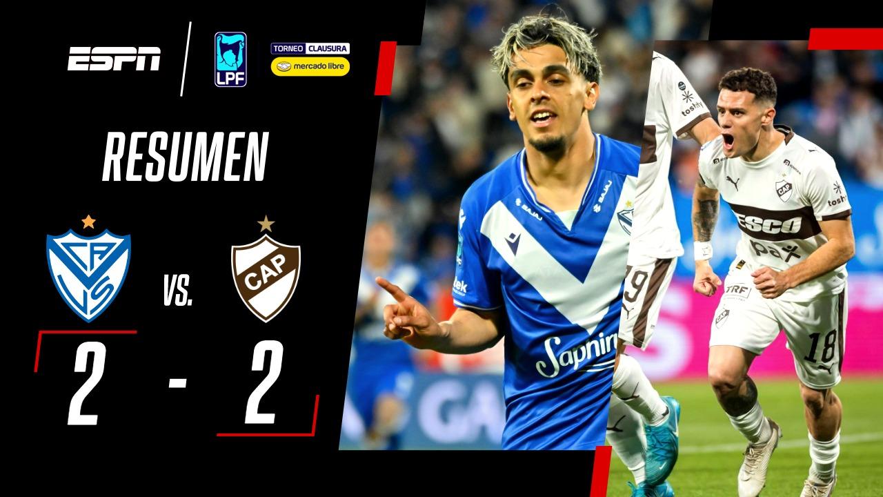 Platense empató sobre el final y privó a Vélez del triunfo en Liniers