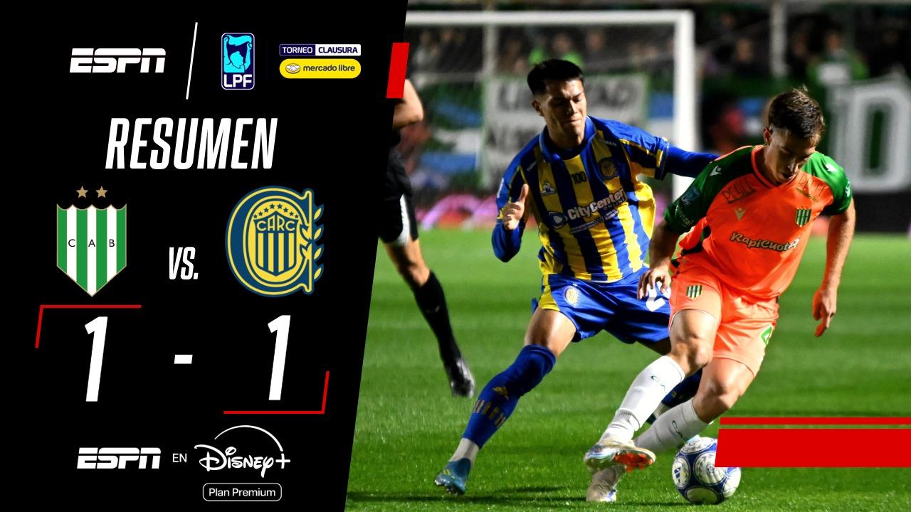 Banfield igualó con Rosario Central en el Torneo Clausura