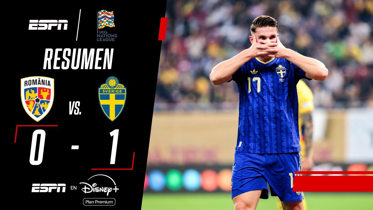 ¡Suecia venció a Rumania y sigue invicto en la UEFA Nations League!