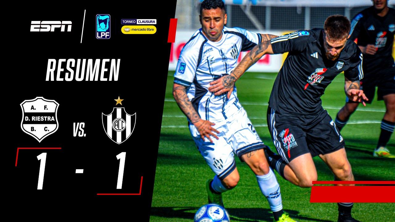 Deportivo Riestra y Central Córdoba quedaron a mano y siguen sin ganar en el Clausura