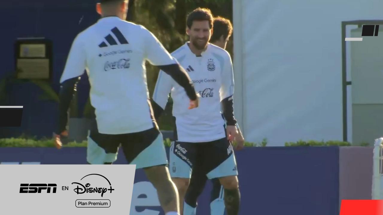 Preparando la última función de Messi: la Selección Argentina entrenó de cara a Benín