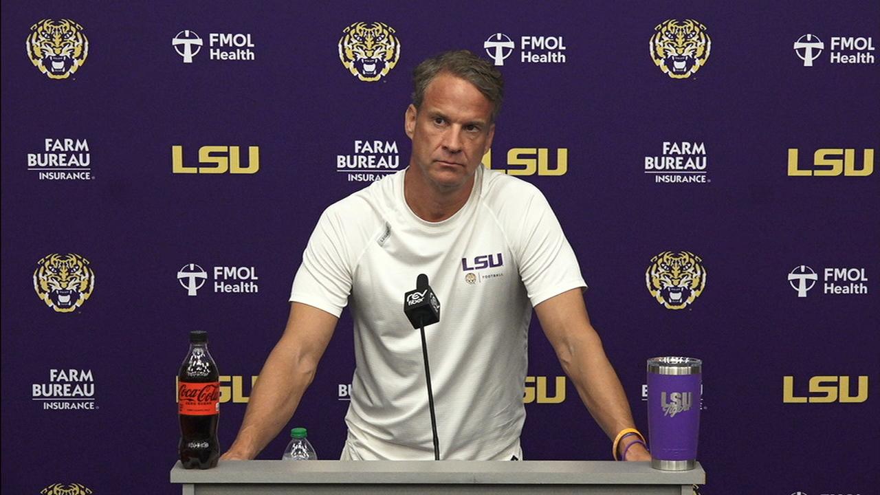 Lane Kiffin on where No. 10 LSU stands with injuries still on the radar